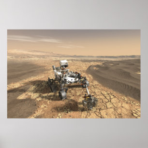 Mars 2020 rutschten auf der Oberfläche der Mars. Poster