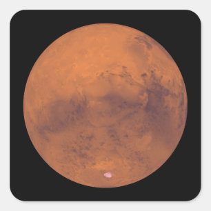 MARS 3 QUADRATISCHER AUFKLEBER