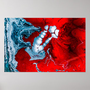 Mars abstrakter Poster