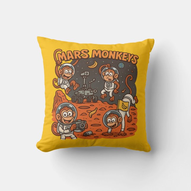 Mars Affen Kissen (Vorderseite)