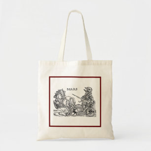 Mars Ares God of War Greco Roman Chariot Cartoon Tragetasche