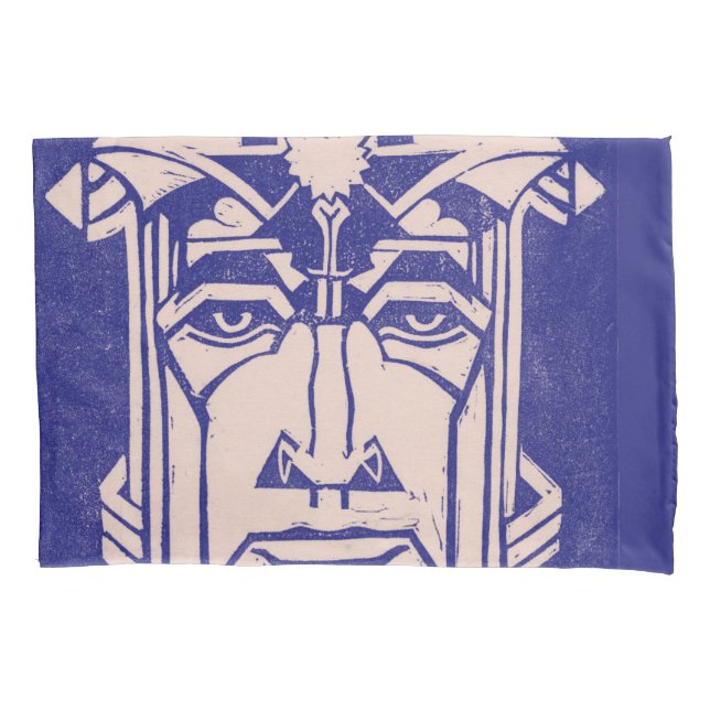 Mars Ares God of War Griechische Mythologie Blue Kissenbezug (Vorderseite)