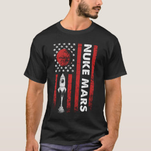 Mars Astronautenrakete T-Shirt