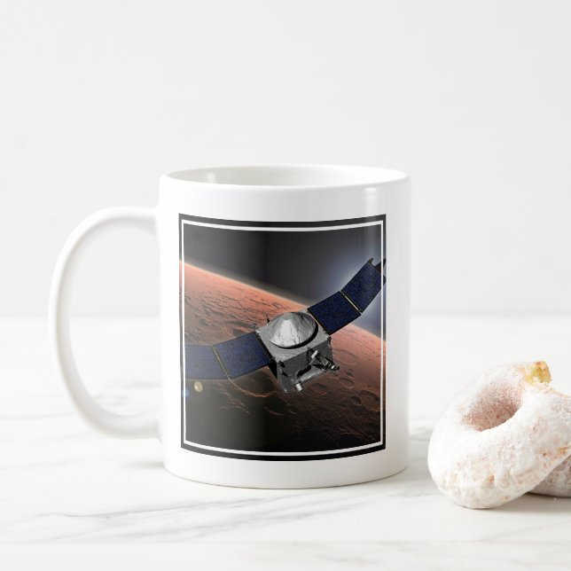 Mars Atmosphäre und Volatile Evolution Mission. Kaffeetasse (Mit Donut)