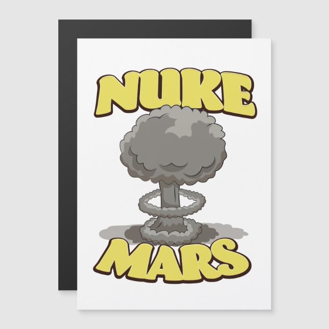 Mars atomisieren magnetkarte (Vorne/Hinten)