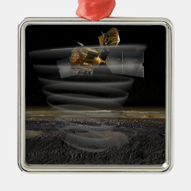 Mars Aufklärungsradar Orbiters Radar bei der Arbei Silbernes Ornament (Vorne)