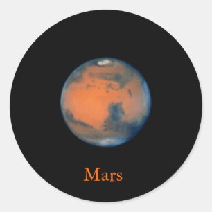 Mars-Aufkleber Runder Aufkleber