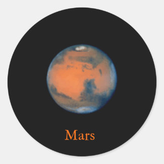 Mars-Aufkleber Runder Aufkleber