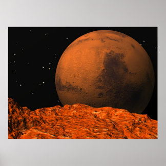 Mars aus Phobos Poster