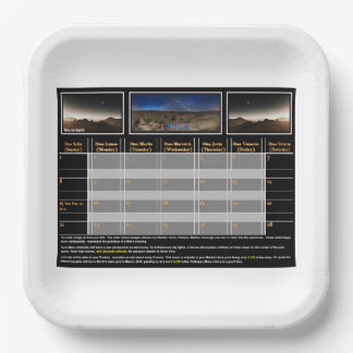 Mars: Ausgestellte Nächte Pappteller