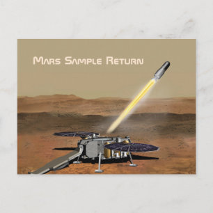 Mars - Beispielrückführungsmission Postkarte