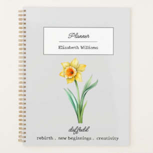 MARS DAFFODIL FLEURS DE NAISSANCE PERSONNALISÉE