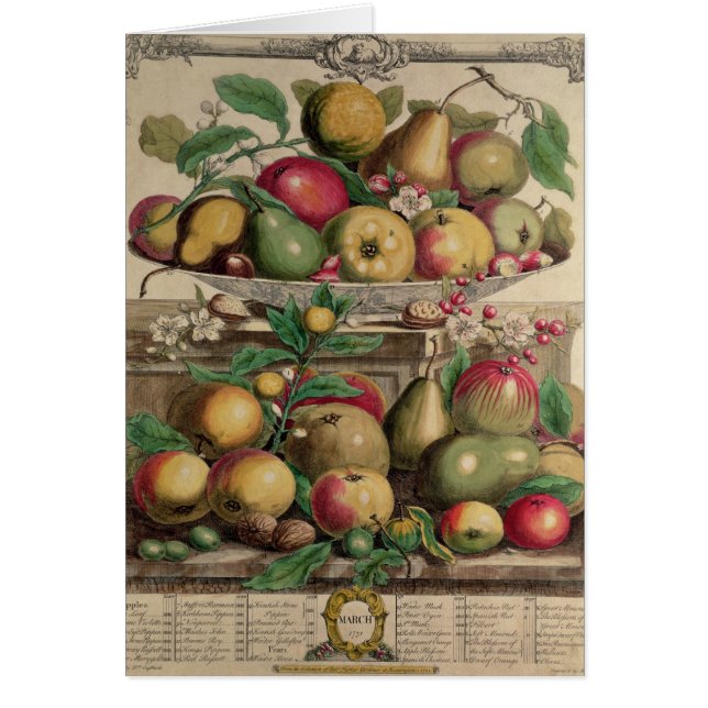 Mars, de 'douze mois de fruits (Devant)
