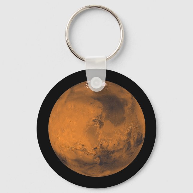 Mars der Rote Planet im Weltraum Schlüsselanhänger (Vorderseite)