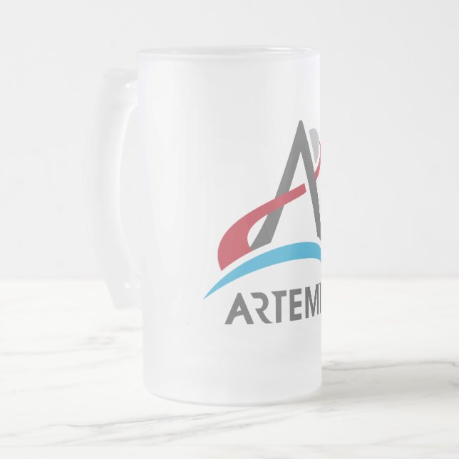 Mars des NASA Artemis-Programms 2024 Astronaut Mattglas Bierglas (Vorderseite Links)