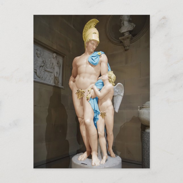MARS, DIE MIT CUPID 1825 John Gibson WIEDER EINGES Postkarte (Vorderseite)