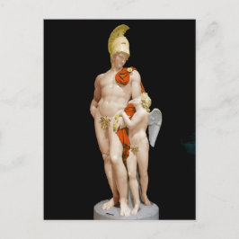 MARS, DIE MIT CUPID 1825 John Gibson WIEDER EINGES Postkarte