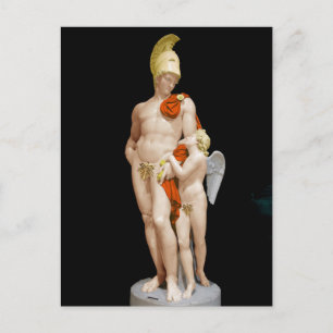 MARS, DIE MIT CUPID 1825 John Gibson WIEDER EINGES Postkarte