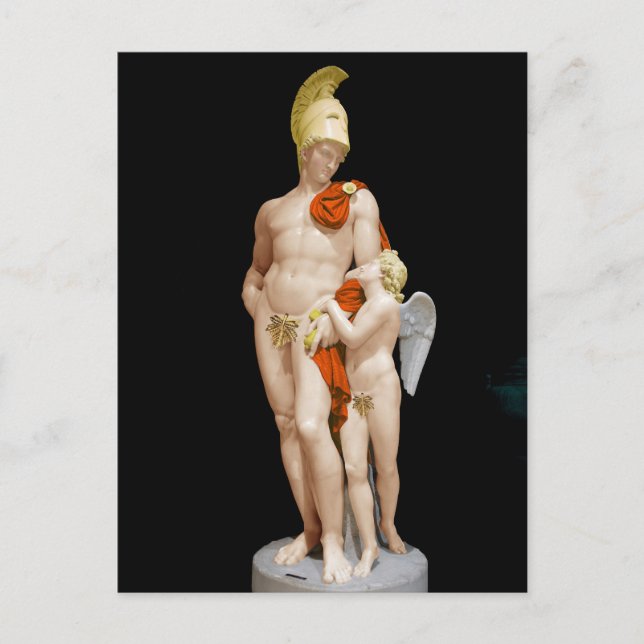 MARS, DIE MIT CUPID 1825 John Gibson WIEDER EINGES Postkarte (Vorderseite)