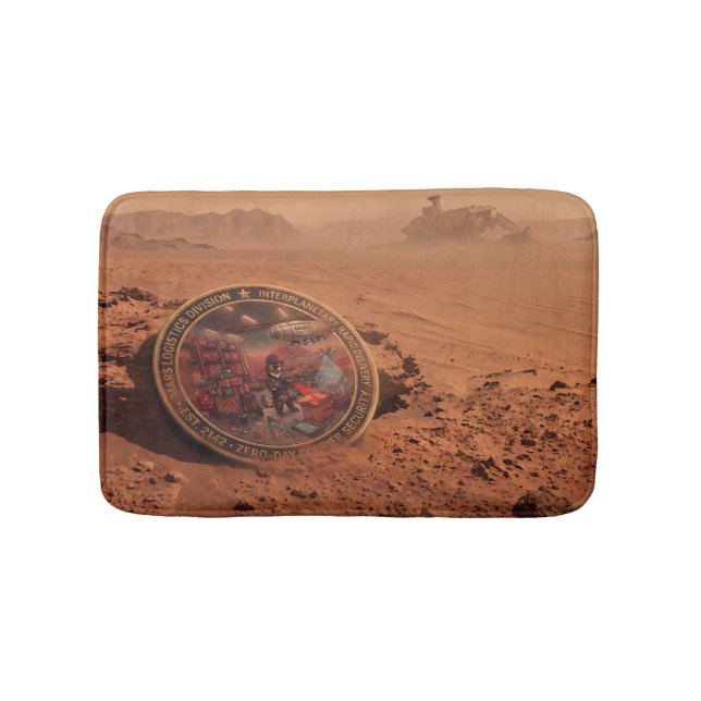 Mars Division Sci-Fi  Badematte (Vorderseite)