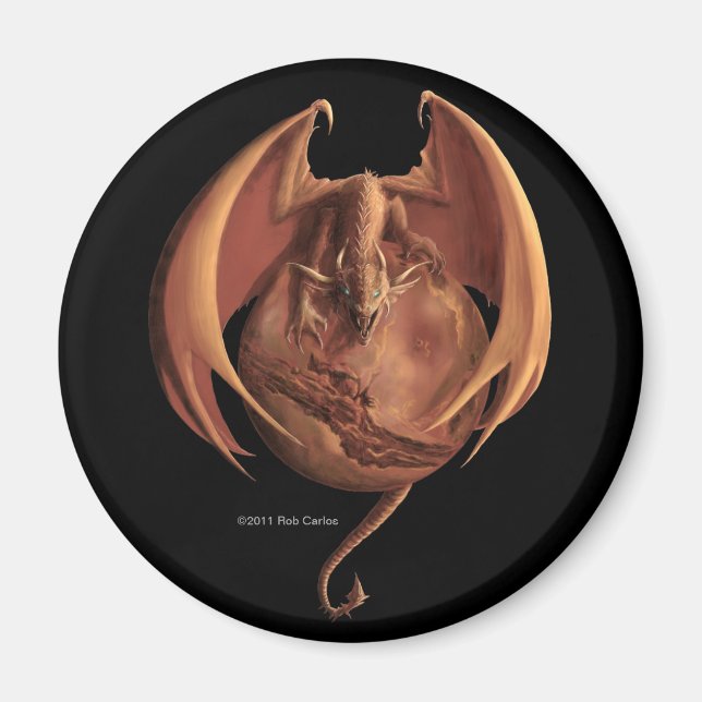 Mars Dragon Magnet (Vorne)