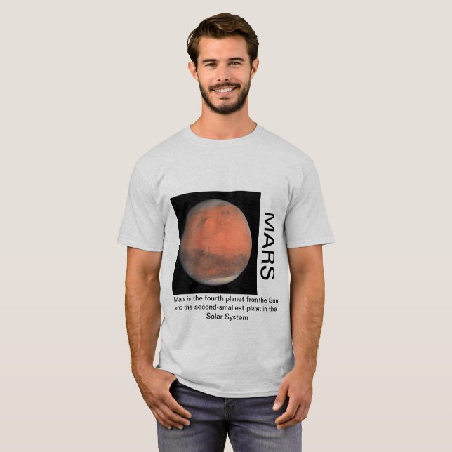 Mars druckten T - Shirt (Vorne ganz)
