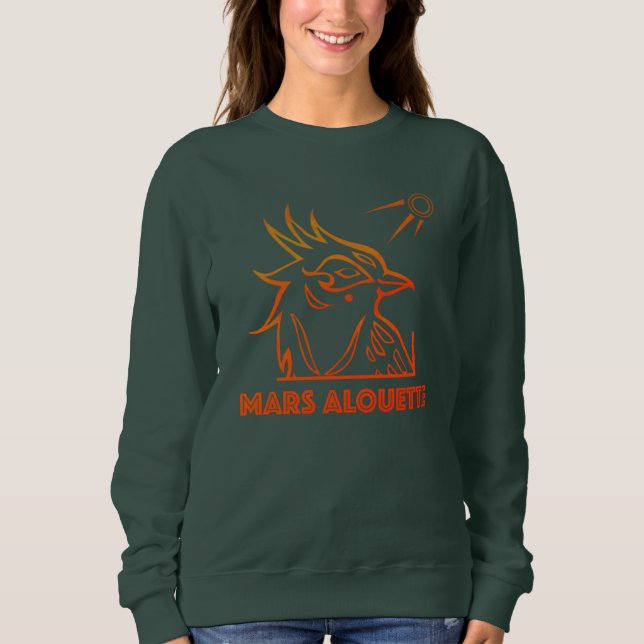 Mars Dunkelgrüner Sweatshirt (Vorderseite)
