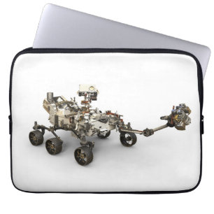 Mars durchhalten sich auf weißem Hintergrund. Laptopschutzhülle