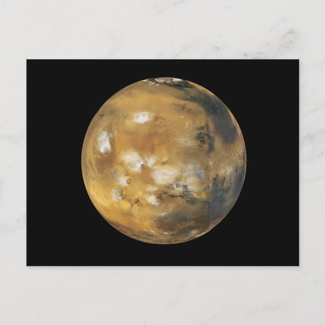 Mars! Ein schönes Bild aus dem All. NASA Postkarte (Vorderseite)