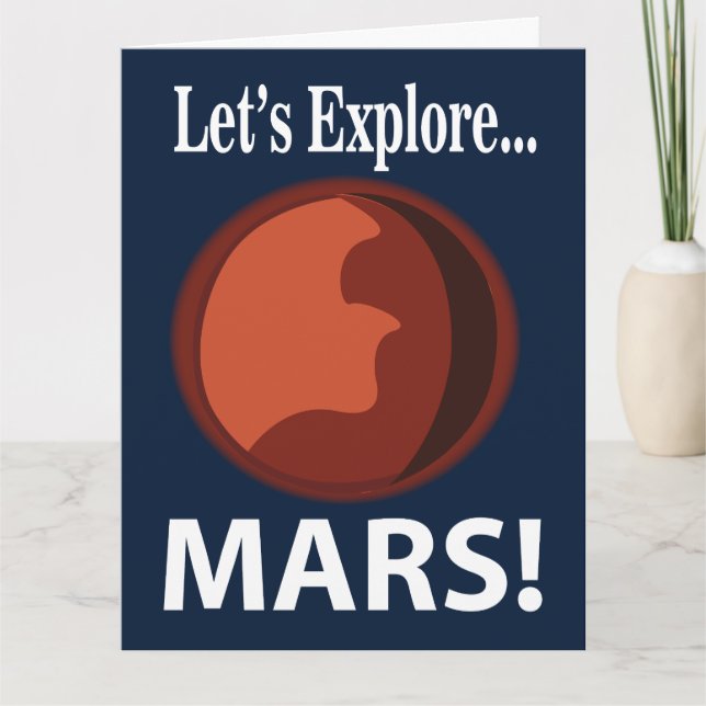 Mars entdecken Mars Karte (Vorderseite)