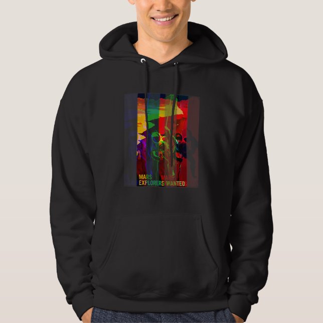 Mars Explorer Gewollt Hoodie (Vorderseite)