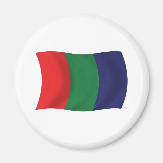 Mars Flag Magnetik Magnet (Vorne)
