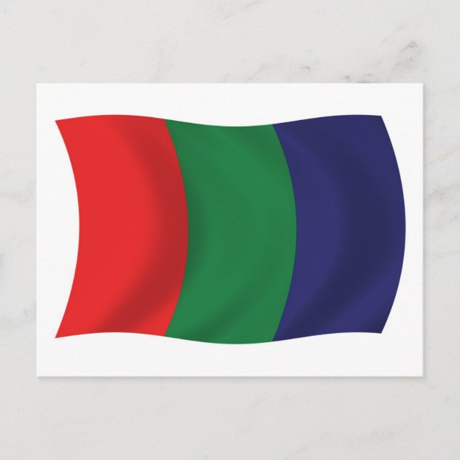 Mars Flag Postkarte (Vorderseite)