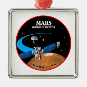 Mars-globales Feldmesser Ornament Aus Metall