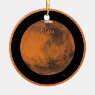 Mars Globe von der NASA Keramik Ornament