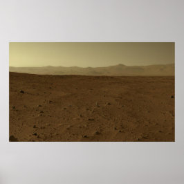 Mars Horizon über Neugier Rover Poster