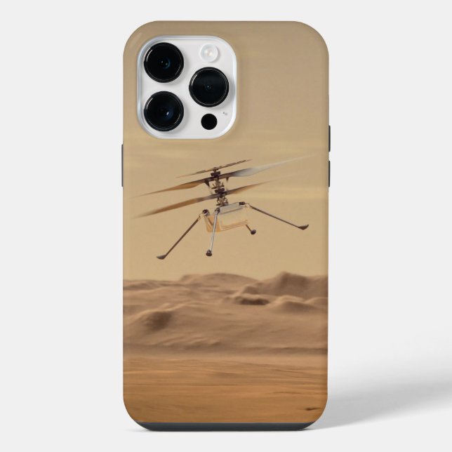 Mars Hubschrauberflug iPhone 14 Pro Max Hülle (Rückseite)