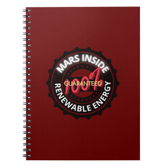 Mars im InnenNotebook Notizblock (Vorderseite)