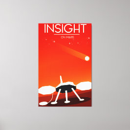 Mars im Weltraum Kunst Leinwanddruck