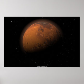 Mars in Partial Shadow Poster