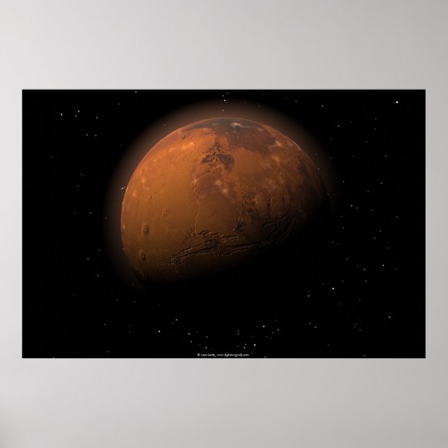 Mars in Partial Shadow Poster (Vorne)