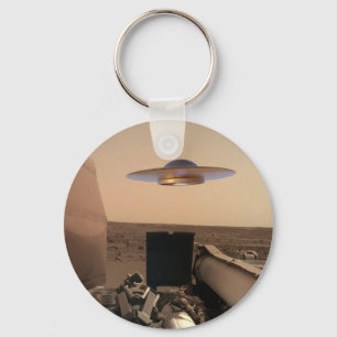 Mars InSight Alien UFO Saucer Begegnung Schlüsselanhänger
