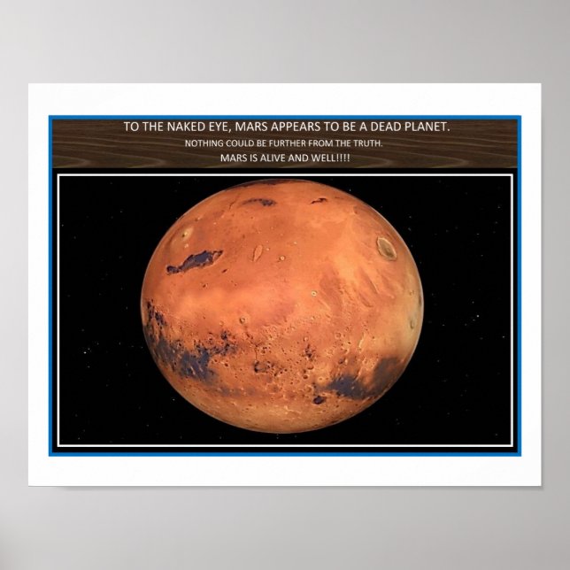 Mars ist lebendig poster (Vorne)