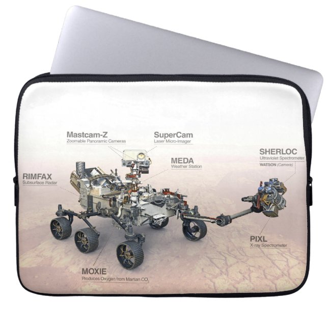 Mars Leistungsrückführung mit Instrumenten Laptopschutzhülle (Vorderseite)