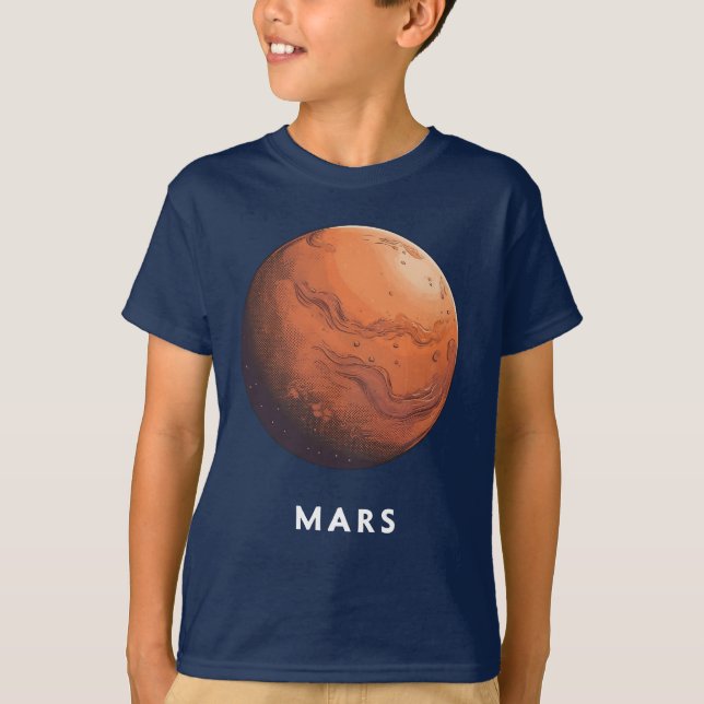 Mars / Mars - T - Shirt "Classic Planet T-Shirt" (Vorderseite)