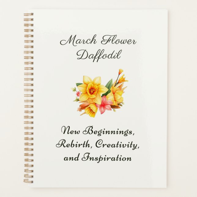 Mars Mois de la naissance Daffodique cadeau de nai (Devant)