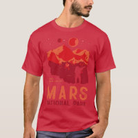 Mars Nationalpark Lustig Vintage SciFi Marsianer E