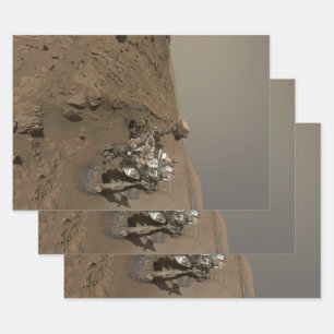Mars Neugier Roter Marsch Landschaft Geschenkpapier Set