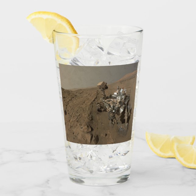 Mars Neugier Roter Marsch Landschaft Glas (Vorderseite Ice)