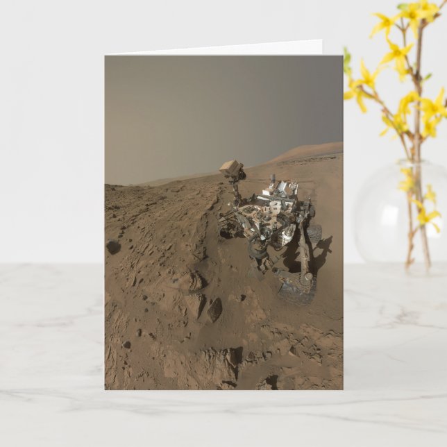 Mars Neugier Roter Marsch Landschaft Karte (Gelbe Blume)